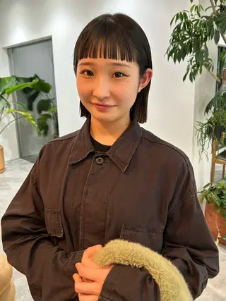 ミディアム Tommy所属・平田 知優のヘアスタイル