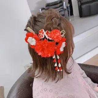 ミディアム ヘアアレンジ R ri R takagiのヘアスタイル