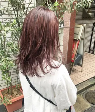 セミロング カラー 🌷ボブ/髪質改善 ストレートのヘアスタイル