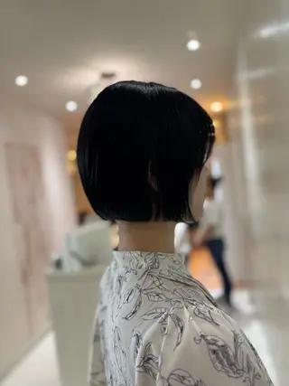 ショート カラー yui🥀/ボブ /ブリーチなしカラーのヘアスタイル