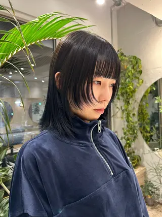 ミディアム カラー 🦖ミニボブ/ボブ /MOEKA🦕のヘアスタイル