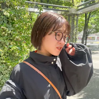 ショート カラー 🎧パーソナルケア/ 透明感カラー/ミユのヘアスタイル