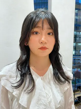 ロング 増井 彩乃のヘアスタイル