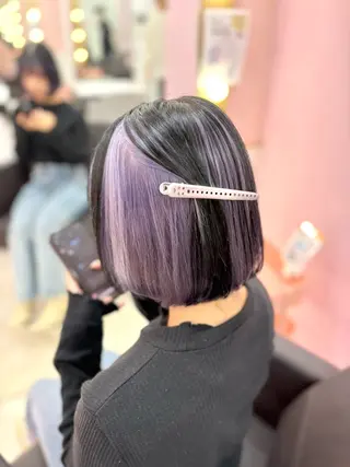 ミディアム カラー 甘ふわgirly🎀 ハイトーン🤍Ramのヘアスタイル