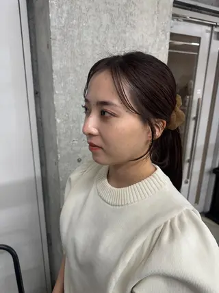 アイブロウ 森田遥奈/透明感カラ ー/似合わせカットのヘアスタイル