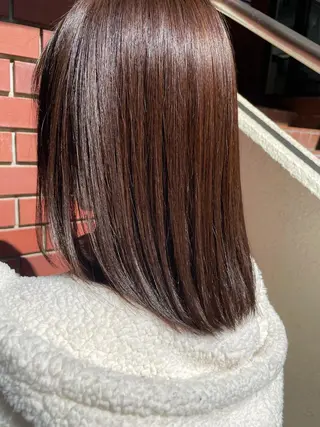 ミディアム カラー 西 めぐみのヘアスタイル