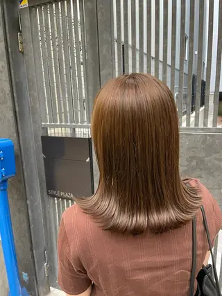 ミディアム カラー 縮毛矯正/髪質改善/ 石橋代智のヘアスタイル