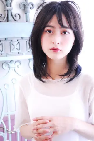 セミロング カラー パーマ ヘアアレンジ メンズ 表参道Lise おおいしおりのヘアスタイル