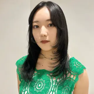 セミロング カラー アヤカ foto 武蔵小杉のヘアスタイル