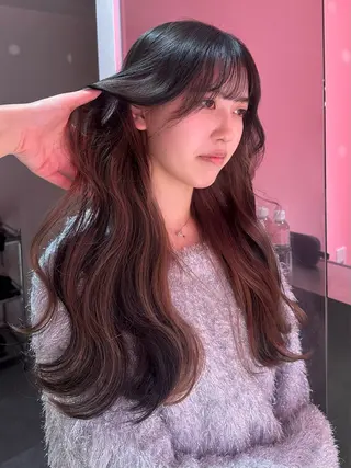 ロング ブリーチカラー 特化/MAHIROのヘアスタイル