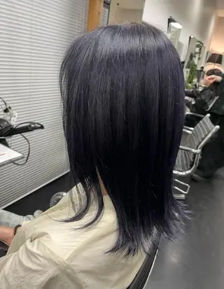 ミディアム カラー ブリーチモデル募集 古内柊のヘアスタイル