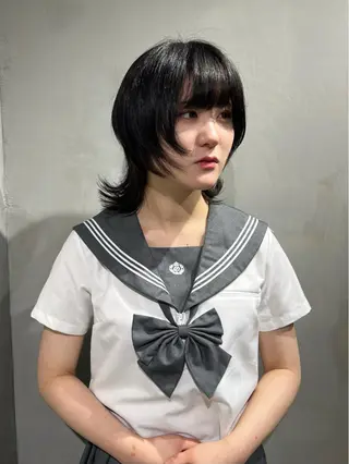 ショート 🐺立川のウルフ屋 さん🐺おかみ🐺のヘアスタイル