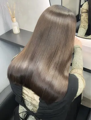 セミロング 新宿/縮毛矯正/ カラー/羽生沢のヘアスタイル