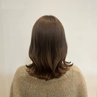 ミディアム カラー canon/レイヤー /透明感カラーのヘアスタイル