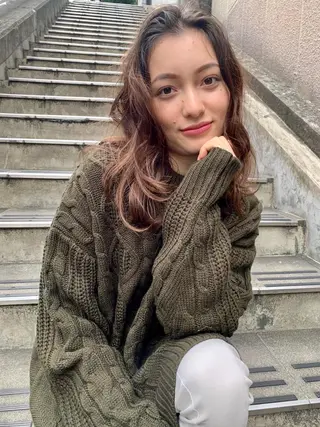 セミロング 似合わせカット🌿 前川のヘアスタイル