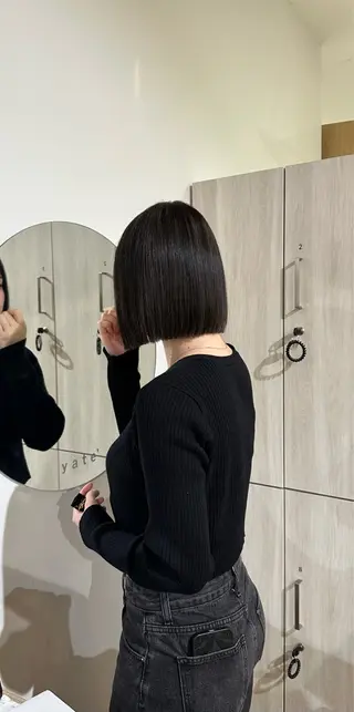 ショート 似合わせツヤカラー 【yate'】ユウナのヘアスタイル