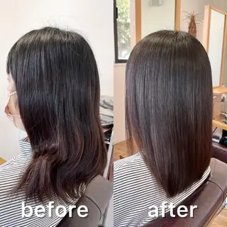 ミディアム パーマ KIZU 髪質改善 オカルト怪談のヘアスタイル