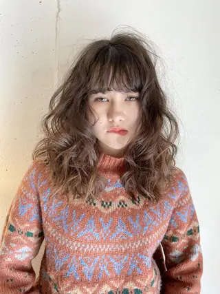 セミロング 🌼U24 ヘアデザインラボのヘアスタイル