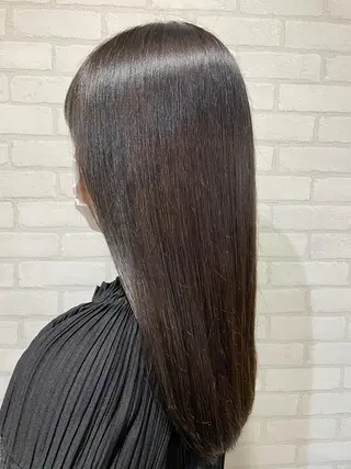 セミロング カラー 透明感カラー💎 AYAのヘアスタイル