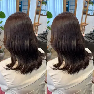 セミロング カラー RINNO🌷艶髪/ 透明感&艶カラーのヘアスタイル