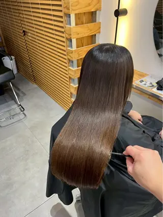 セミロング リキ/髪質改善 /縮毛矯正🫧のヘアスタイル