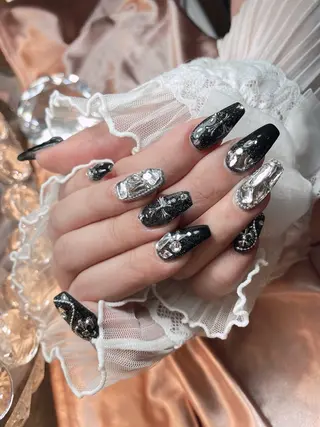 ネイル 23時まで❤︎韓国、 ワンホンネイルのネイルデザイン