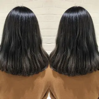 セミロング あらき ちさとのヘアスタイル