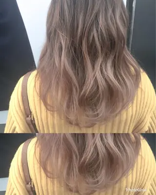 ロング カラー 北條 優輝のヘアスタイル