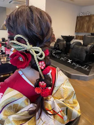 ロング ヘアアレンジ 髪質改善/カラー 🖤‎🤍川島のヘアスタイル