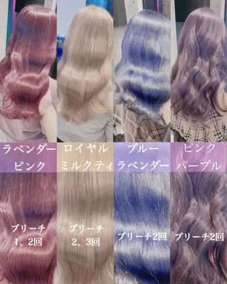 セミロング 💛ムラ修正ブリーチ 💛YUUのヘアスタイル