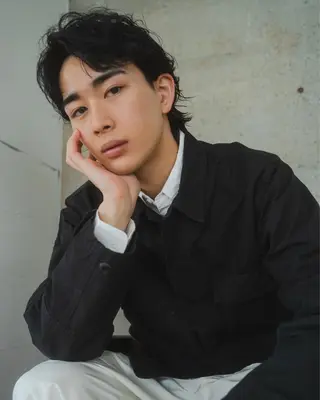 パーマ メンズ yumeka🩶ボブ 暖色/透け感カラーのヘアスタイル