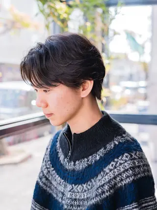 ショート パーマ メンズ HairCraft.所属・難波 侑希のヘアスタイル