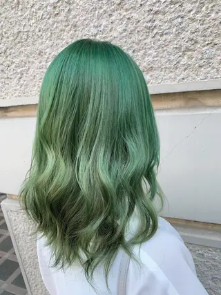 セミロング カラー ヘアアレンジ 髪質改善&Spa fee by carrefour 大橋店[フィー・バイ・カルフール大橋]所属・stylist Yukieのヘアスタイル