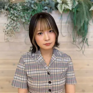 ショート カラー bluem所属・山西 真琴のヘアスタイル