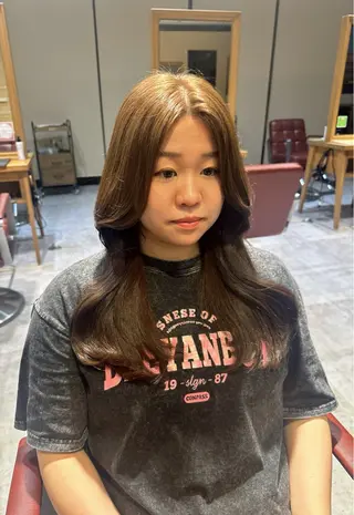 ロング カラー 今だけお得な クーポン◎井口朝香のヘアスタイル