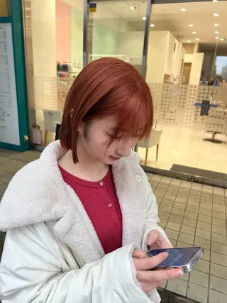 ショート 韓国ボブ/縮毛矯正 /レイヤーカットのヘアスタイル