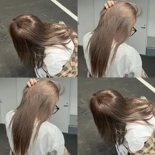 ロング カラー 江坂トレンド韓国風 髪質改善shinoのヘアスタイル