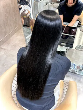 ロング カラー 顔周りレイヤーカット /髪質改善/ゆう🤍のヘアスタイル