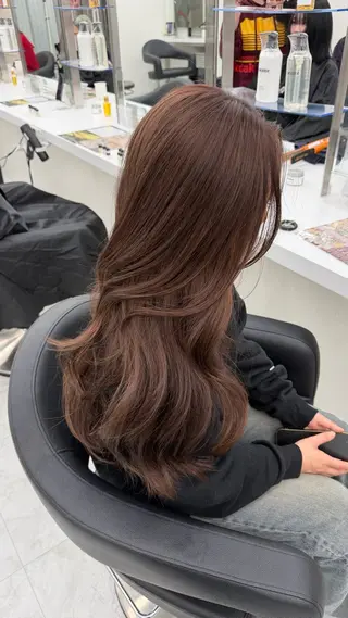 ロング カラー ガーリーstyle ❤︎misaki🏹のヘアスタイル