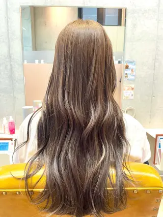ロング カラー カコ/レイヤーカット ヘアアレンジのヘアスタイル