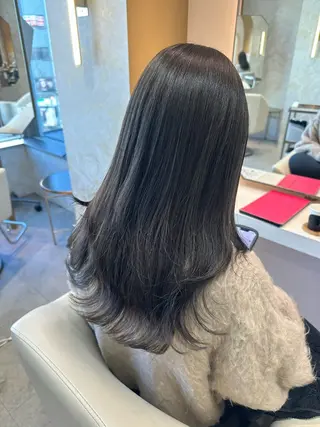 ロング カラー 店長/mao/ 前髪/顔周りカットのヘアスタイル