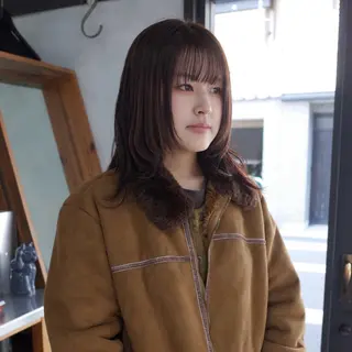 ミディアム fon所属・カラーモデル fon▶山田 悠華のヘアスタイル
