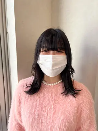 ミディアム カラー honen RUKAのヘアスタイル