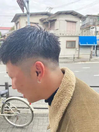 メンズ ちばた/レイヤー 似合わせ/大阪中津のヘアスタイル