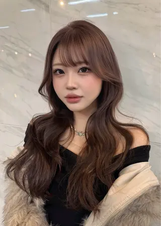 ロング カラー Pocket仙台 💚モエリのヘアスタイル