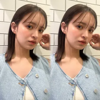 ミディアム ボブ/フレンチボブ/ 地毛風矯正/Yukiのヘアスタイル