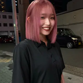 ミディアム 舟橋耀/ブリーチカラ ー/レイヤーカットのヘアスタイル