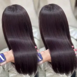 セミロング カラー 💘Rei💘新宿/ アレンジ/艶カラーのヘアスタイル