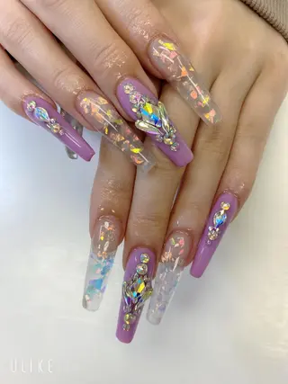 ロング JNA認定講師🌸 RIEのネイルデザイン