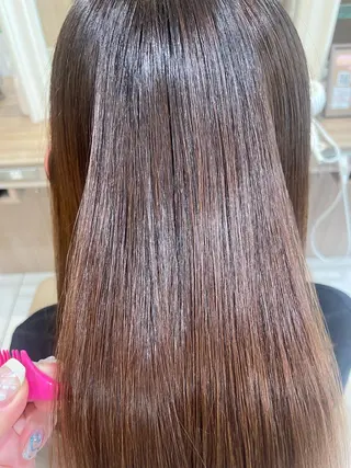 ミディアム パーマ 韓国ヘアメイク🎀/ 縮毛矯正✨山本媛香のヘアスタイル